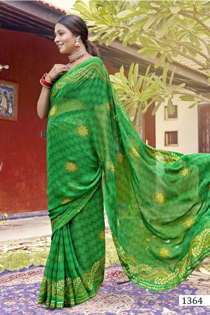 Grih Laxmi By Vallabhi Printed Daily Wear Georgette Sarees Wholesalers In Delhi